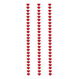 Valentine's Day Non-Woven Heart Banner Flag,Wedding Supplies Day Flag,Valentine's Day Felt Heart Pull Flags 72 Hearts, 3 Strings per Set, Pre-strung,Red