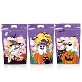 3 Pcs Halloween Goodie Candy Bags Large Treats Bags with Handle Kids Halloween Candy Bags Plastic Gift Bag Party Favors Supplies for Halloween Party Favor