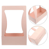 2Pcs Handheld Pink Flower Packing Box Paper Storage Case for Flower Arrangements