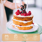 Graduation Party Supplies Cake Picks Gold 6Pcs
