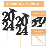 Graduation Party Supplies Cake Picks Gold 6Pcs