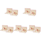 Set of 10 3D Hollow Christmas Greeting Cards for Holiday Season Festive Celebrations