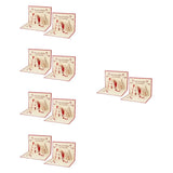 Set of 10 3D Hollow Christmas Greeting Cards for Holiday Season Festive Celebrations