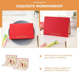 Set of 10 3D Hollow Christmas Greeting Cards for Holiday Season Festive Celebrations