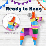 Mini Cactus Pinatas for Birthday Party, Yellow, 6-Pack.