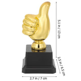 Thumbs Up Trophy Mini Award for Students and Winners, Fun Office and Classroom Reward, Sports Recognition Prize