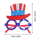 4-Pack Star-Shaped Glasses with USA Flag Design, Lightweight Comfortable Frames for Patriotic Parties, July 4th Celebrations, Adults