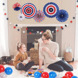 Star Paper String Banners - and Party Decorations for Birthday, Wedding, and Celebration