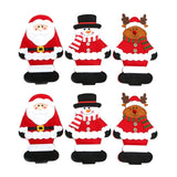 Christmas Tableware Bags Festive Theme Pattern Perfect for Decoration 6Pcs
