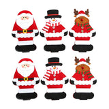 Christmas Tableware Bags Festive Theme Pattern Perfect for Decoration 6Pcs