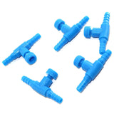 T Shaped Control Valve 10PCS Aquarium 2 Way Air Line Regulator Connector for Aquarium Airline Regulator Pump Air Line