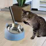 Pet Feeder Raised Metal Non Slip Food Feeder Tilted Elevated Container Drinking Cat Dog Bowl for Cats Small Medium Dogs Kitten
﻿