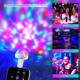 USB Mini Disco Ball Light, Sound Activated Party Light, Stocking Stuffers for Kids - Create a Festive Atmosphere with