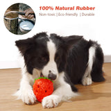 Dog Puzzle Toys, Rubber Dog Chew Toys,Treat Food Dispensing Dog Toys for Teeth Cleaning, Dog Ball Toy, Interactive Dog