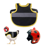 Poultry Hen Saddle Apron, with Adjustable Band Chicken Protection Clothes, Reflective Comfortable Duck for Chicken