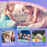 Friendship Bracelet Making Kits for Girls DIY Bracelet Maker Kit Toys Gifts for 5 6 7 8 9 10 11 12 13 Years Old Teen Girls, Handmade Bracelet String Toys for Kids Great Gifts