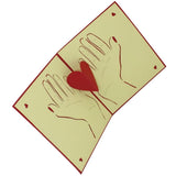 3D Greeting Card Red Heart for Festivals and Special Occasions