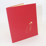 3D Greeting Card Red Heart for Festivals and Special Occasions