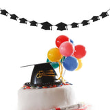Graduation Party Decor Doctoral Hat Photo Banners Black