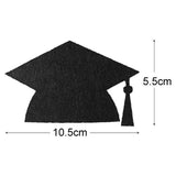 Graduation Party Decor Doctoral Hat Photo Banners Black