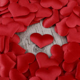 100Pcs Red Heart Paper Wedding Confetti for Romantic Table Decorations