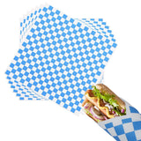 100 Sheets Checkered Dry Waxed Paper Sheets 12x12"Premium Grease Resistant Wax Paper Sheets for Food Classic Checkered Food Basket Liners Sandwich Paper Food Wrapping Paper Food Baskets/ J02