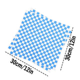 100 Sheets Checkered Dry Waxed Paper Sheets 12x12"Premium Grease Resistant Wax Paper Sheets for Food Classic Checkered Food Basket Liners Sandwich Paper Food Wrapping Paper Food Baskets/ J02