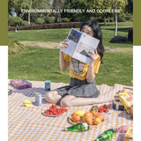 Foldable Portable Picnic Mat Waterproof Oxford Cloth Picnic Blanket Outdoor Indoor Hiking Beach Mat (180x150cm)