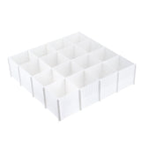 5pcs Drawer Divider Organizers, White DIY Plastic Grid,Plastic Adjustable Drawer Dividers,Household Storage Makeup Socks Underwear