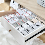 5pcs Drawer Divider Organizers, White DIY Plastic Grid,Plastic Adjustable Drawer Dividers,Household Storage Makeup Socks Underwear