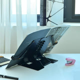 Desk Book Stand Document Holder Heavy Duty Metal Reading Stand Black for Book Magazine Menu Music Score Speech Draft