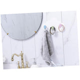 Cartoon Viscose Hook Wall-Mounted Door Behind Coat Hook Bathroom Wall Row Hook Seamless Strong Hook Coat Hooks