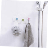 Cartoon Viscose Hook Wall-Mounted Door Behind Coat Hook Bathroom Wall Row Hook Seamless Strong Hook Coat Hooks