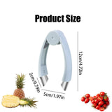 Strawberry Huller Stem Remover, Multifunctional Pineapple Eye Remover, Pineapple Corer and Slicer Pineapple Cutter
