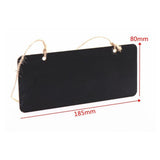 5 Pcs Wooden Hanging Mini Small Chalkboard Label with Hemp Rope - Pastoral Style Creative Wall Hanging Message Board Signs
