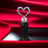 3 Pcs Wine Beverage Bottle Stopper Wine Stoppers Heart Shape Heart Shape Wine and Beverage Bottle Stoppers for Guests
