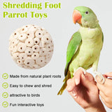 Mini Sola Balls - All Natural Air Dried Shreddable Foot Toys, Small Size Mini Balls, Perfect for Beaks and Feet, Excellent