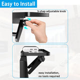 TV Top Screen Shelf Adjustable Computer Monitor Shelf Storage Bracket Mount Hold Cable Media Box, Game Console,WiFi Router, Plants