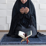 Holder Stand Muslim Al-Quran Rehal Book Stand,Foldable Wooden Prayer Books Shelf ,Reading Shelf for Religious Gift (Wood-Small)