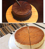 Marvellous Cake Portion Marker,10/12 Piece Pie Cutters ABS Cake Divider Cheesecake Cutter with Handle for Pastry Baking