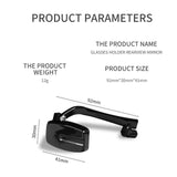 Adjustable Rear View Eyeglass Mount for Enhanced Cycling Experience Glasses ViewBicycle riding rearview mirror