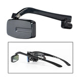 Adjustable Rear View Eyeglass Mount for Enhanced Cycling Experience Glasses ViewBicycle riding rearview mirror