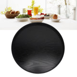 Sturdy Wood Serving Tray, Elegant Round Multifunction Wooden Tea Tray for Cafe Office Dining Table, Easy to, Wide Application