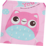 3pcs water child small bib smock kids apron toddler art smock 2 piece set apron Reverse dressing Cartoon gown pink apron for kids