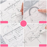 1 Pc Clear Geometry Ruler Architectural Templates Drawing Template Template Architecture Hollow Drafting Ruler Shapes 7.56x4.53in
