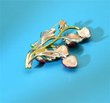 Strawberry Enamel Brooch For Women Red Strawberry Pin Brooch Fruit Brooches Pins Badges for Clothing Backpacks Bag