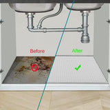 1 pcs Under Sink Mat 78.7*55.8in for Kitchen Waterproof, Silicone Under Sink Protector Mats, Light Grey