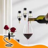 6 Pcs Spiral Wine Wall Holder, Wall Mounted Wine Rack, Metal Wine Bottle Display Holder , Black (Downward Style)