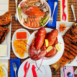 6Pcs Crab Legs - Picks Tools Set for Lobster, Crab, Crawfish, Shrimp, Easy Opener Shellfish picks knife, Seafood Tools