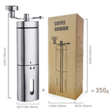Manual Coffee Stainless Steel Coffee With Foldable Handle, Triangle Kitchen Hand Coffee Bean for Home and Kitchen